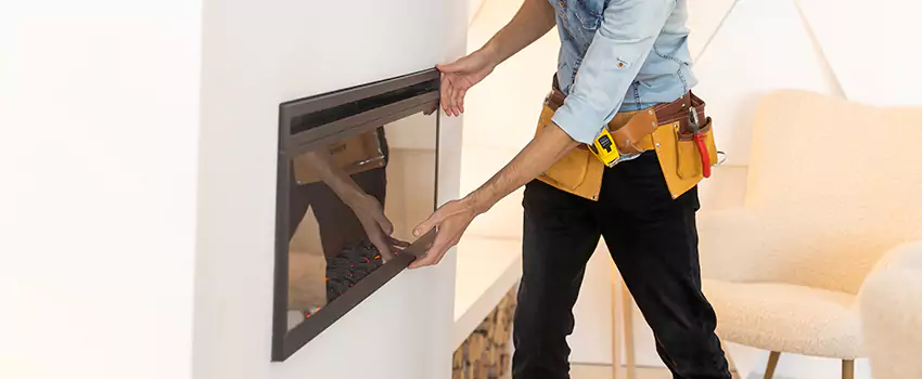 Metal Fireplace Installation in York, Ontario