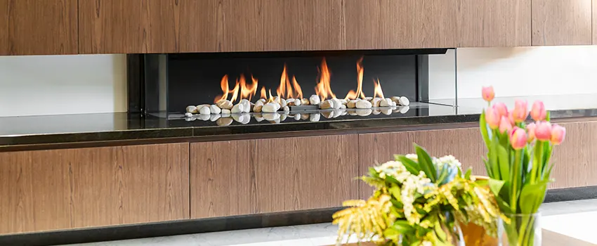 Double-height Fireplace Design Refurbishment in York, Ontario